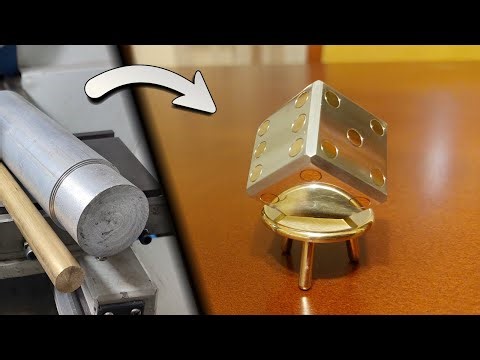 Making metal dice with mirror finish