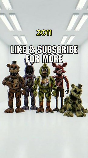 Watch Freddy's Animatronics Decay into Scrap Metal #fnaf #animatronics #evolution