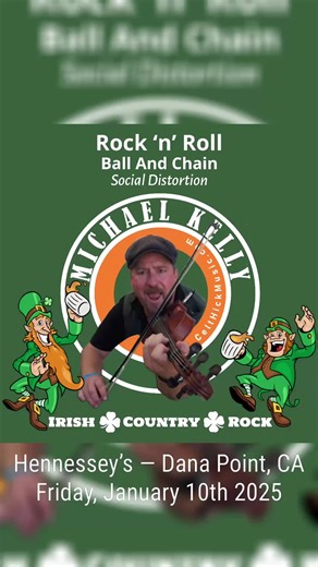 ROCK ‘n’ ROLL: Ball And Chain by Social Distortion Performed by Michael Kelly at @hennesseys_danapoint on Friday, January 10th 2025 #irish #irishpubs #irishcraic #rockmusic #rockandroll #fiddle #fiddler #livemusic #danapointcalifornia #fridaynight For more information, please visit www.CeltHickMusic.com
