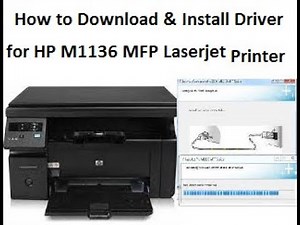 How to Download and Install HP Laserjet M1136 MFP Printer Driver in to LAPTOP or DESKTOP. #hp