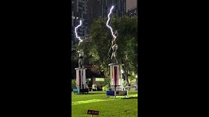 Shocking sounds: Duo use Tesla coils to unleash 'lightning symphony' in China