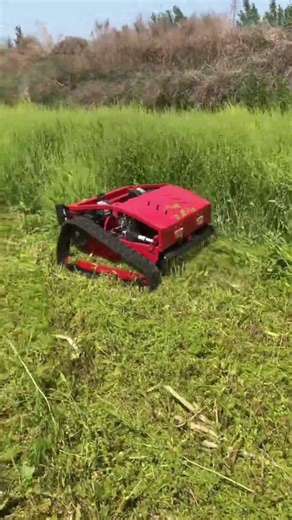High-Efficiency Remote Controlled Slope Mower in Action