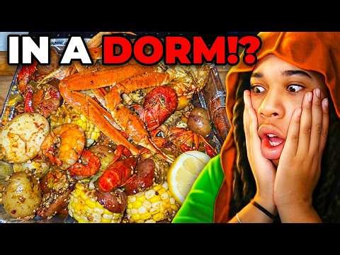 FULL COURSE MEALS In Their Dorm Room 😱