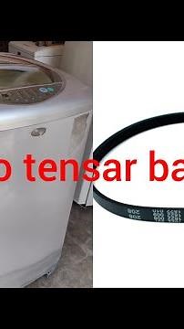How to tension a washing machine belt