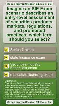 SIE Exam Practice Test #exampreparation #sieexam