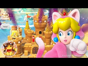 All Castles with Princess Peach - Super Mario 3D World