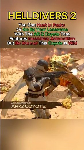 The New AR-2 Coyote Has INCENDIARY Rounds - Helldivers 2