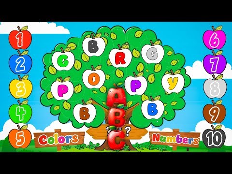 FUN ABC 🍎 Apple Tree Kids Song | Fun Learning Colors, Counting 1–10 & Alphabet with Apples!