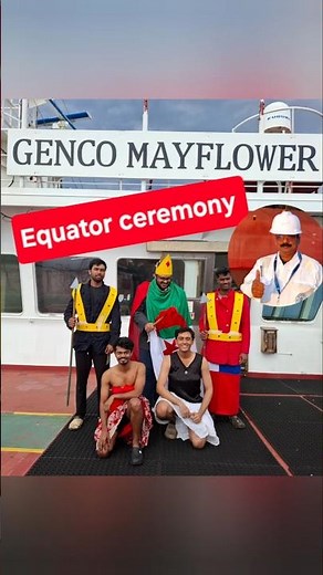 Equator crossing ceremony preparations