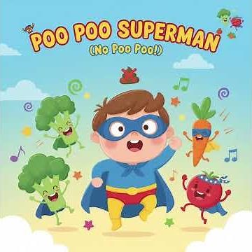 Poo Poo Superman (No Poo Poo!) 💩🦸‍♂️ | Funny Kids Song About Eating Vegetables | Mr Jaw Studio Music