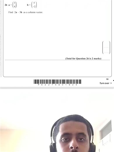 GCSE Maths Coloumn Vector Question #gcsemaths#year11#maths#tuition#studying