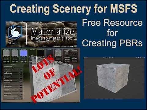 Creating Scenery for MSFS: Materialize Image to Material Tool