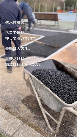 最後は人力。ネコ押し手引き