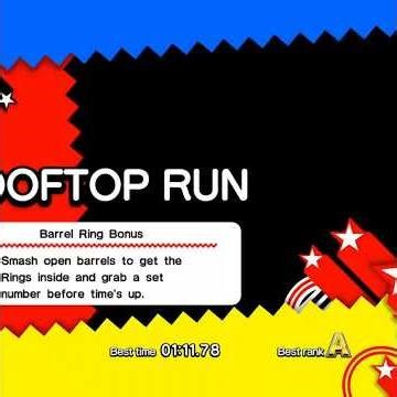 Rooftop Run: Act 2 Challenge 1 [Barrel Ring Bonus] [S Rank] [No Damage]