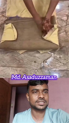 How to make a DIY doormat using an old t-shirt and a sack #2millionaudition #viral #winter #humor