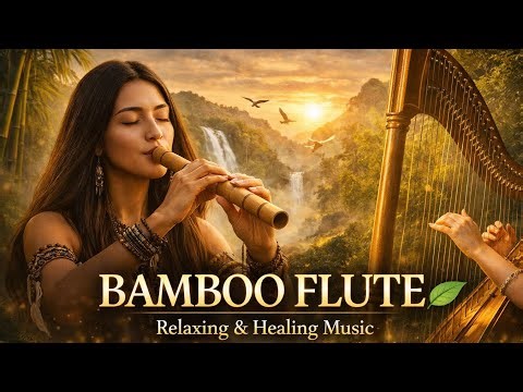 Spirit of the Bamboo Flute 🌿 | 14 Relaxing Flute & Harp Instrumentals