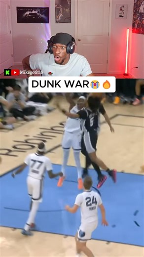 This game turned into a DUNK FEST 😭 #mikegotit #mikegotit18 #nba #reaction