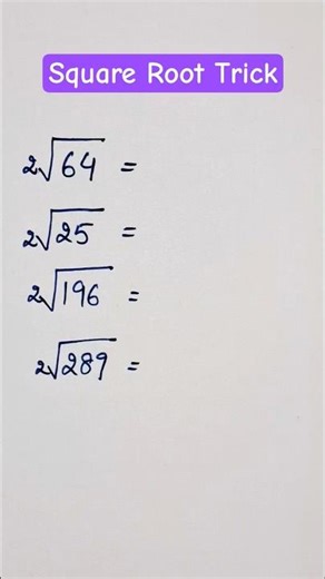 Unique Square Root Trick🔥 Find Roots in Seconds! #squareroot #vedicmaths #competitiveexams #maths