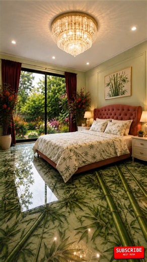 🌿 I Created $25000 Real Bamboo Into a Stunning 3D Epoxy Floor ✨ #shorts #shortsfeed #epoxy