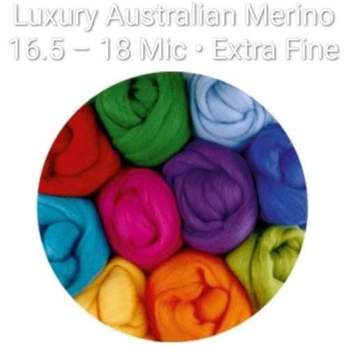 Merino Wool Roving Set, Luxury Extra Fine 16.5-18 Mic, 10 Colors Rainbow, for Felting and Spinning. - Etsy
