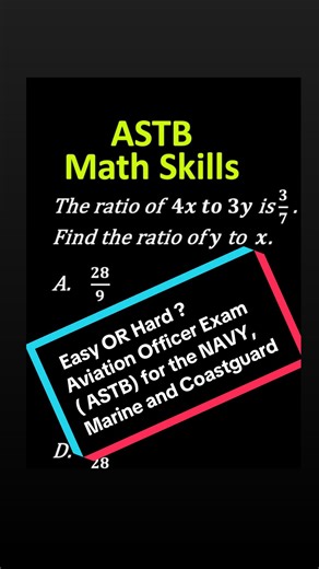 ASVAB Tutoring on Instagram: "🚢 ASTB Math Skills Review! ⚓️ Future Navy, Marine, or Coast Guard Officer? 🎖️ Let’s master the ASTB Math section together! From algebra to word problems — we break it down step by step so you can boost your score and crush the test! 💯 📘 Watch, Learn & Practice 💪 Join 11K+ successful candidates 🇺🇸 Your Officer Journey starts here! #ASTB #NavyOfficer #MarineCorps #CoastGuard #ASTBMath #ASTBTutoring #MilitaryTestPrep #OfficerLife #ASVABPrep #StudyTips #MathRevie