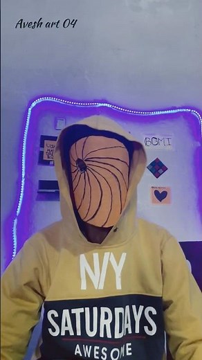 How to make obito mask with paper #shorts