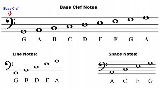 How to remember bass clef notes. How to read music for beginners. Bass clef notes acronym. What are the notes in the bass clef? Learn how to read notes. | Piano-Keyboard-Guide.com