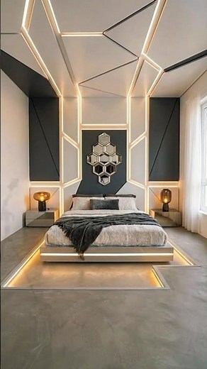 Futuristic Bedroom Transformation 🔥 From Empty Room to Luxury Sci-Fi Setup #futuristarchitecture