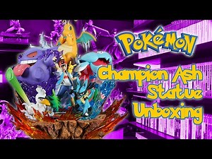 Pokemon Ash Ketchum Champion Statue by Egg Studio | Unboxing