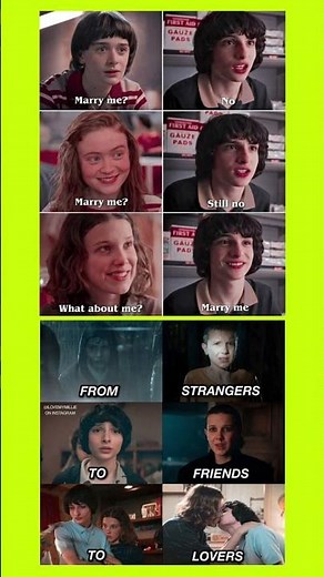 From Strangers to Lovers ❤️ | Stranger Things Edit | Mike & Eleven Emotional Moment #fanedit #dracom