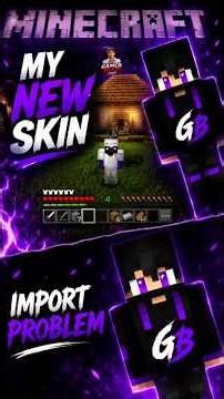 "My New Minecraft Skin Won't Import 😞"#minecraft #gamers