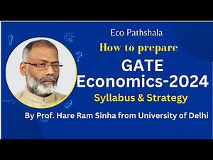 GATE Economics-2024 | How to prepare GATE Economics | Syllabus & Strategy |#ecopathshala