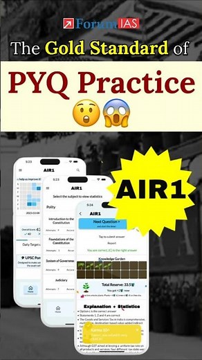 UPSC PYQs became 10x fun with AIR-1 App #upsc #upsc2025 #upscprelims #upsctopper