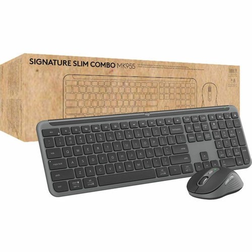 Logitech 920-012427 Signature Slim for Business MK955 Keyboard & Mouse Combo - Wireless Bluetooth 5.1 - Full-size Keyboard with Quiet Low-profile Keys