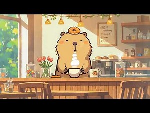 Warm Café Morning with Capybara 🍩☕ Relaxing Lofi Beats for Work, Study & Stress Relief