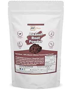 mGanna Alkanet Alkanna Tinctoria Root Powder 100% Natural Food & Cosmetic Grade 227 GMS / 0.5 LBS