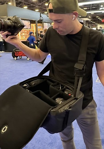 The world’s only push button bags… #photography #camera #canon #nab #nabshow
