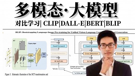 超全超简单！不愧是2025最全最详细的【多模态 大模型】系列课程了！AI大佬一口气带你从CLIP、BLIP、DALL-E、对比学习、SAM、ChatGPT全学透