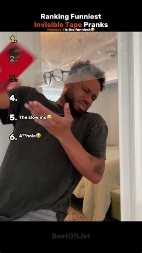 Ranking Funniest Invisible Tape Prank