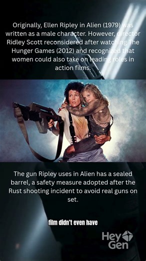 ellen ripley & gun safety in alien #alien1979 #filmfacts #ripley #rustincident #moviehistory #marvel