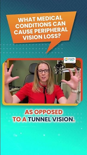 What medical conditions can cause peripheral vision loss?