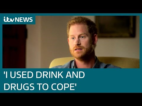 Prince Harry says trauma of Diana's death led him to use drugs to 'mask' his emotions | ITV News