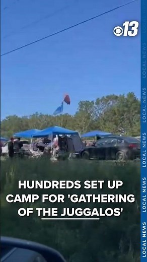 Hundreds camp ahead of the Gathering of the Juggalos festival