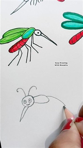 Easy Insect Drawing #art #shorts #drawing