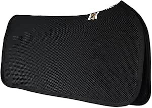 Amazon.com : ECP Equine Comfort Products 3D Mesh Western Saddle Pad, Breathable Air Channels, Contoured Spine Support, Non-Slip Grip, Lightweight All-Purpose Therapeutic Riding Pad, Black : Sports & Outdoors