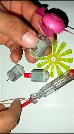 Powerful Mini Fan using DC Motor! #Shorts #DIY