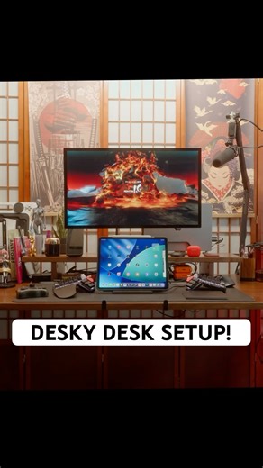 Check out my new Desky Desk Setup! #studiotour