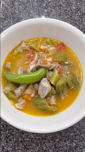 Bitter Melon Soup with Pork and Tomato | Kinamatisang Baboy with Ampalaya Pasta Recipe