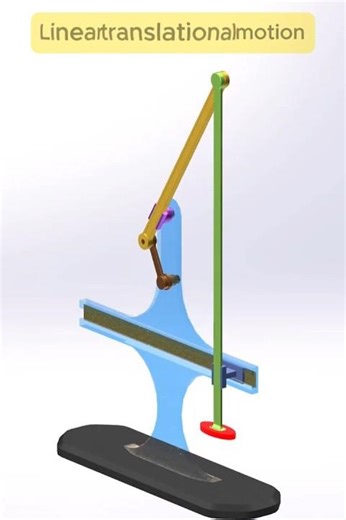 Linear Translational Motion | Straight-Line Mechanism ⚙️ #shorts