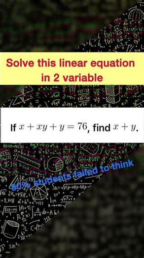 ||Linear equation in 2 variable class 10 and 11 JEE level questions||:) #shorts #maths #viral